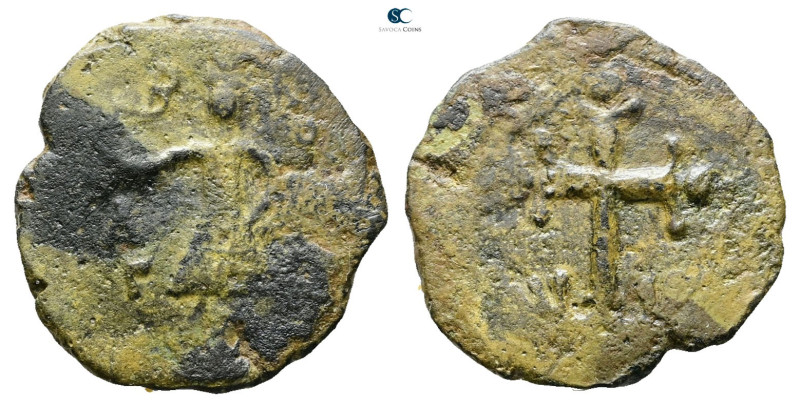 Crusaders. Edessa. Baldwin II (Second reign) AD 1108-1118. 
Follis Æ

23 mm, ...