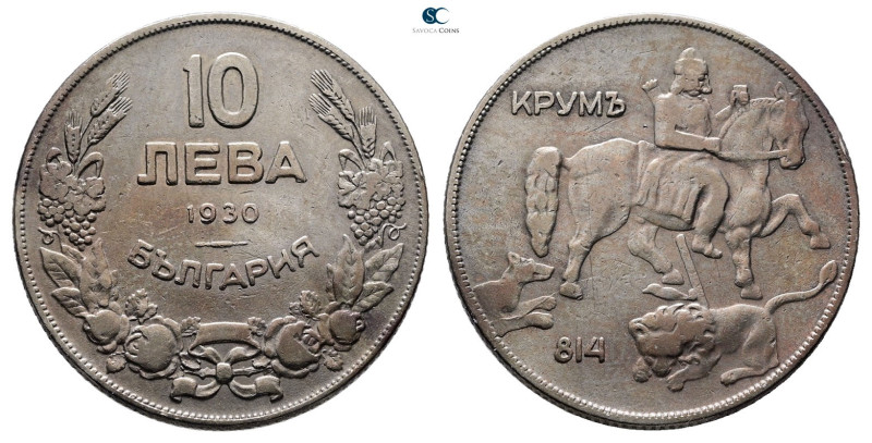 Bulgaria. Boris III AD 1918-1943. 
10 Leva 1930

30 mm, 10,86 g



Very F...