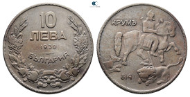 Bulgaria. Boris III AD 1918-1943. 
10 Leva 1930

30 mm, 10,86 g



Very Fine