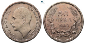 Bulgaria. Boris III AD 1918-1943. 
50 Leva 1943

27 mm, 10,25 g



Very Fine