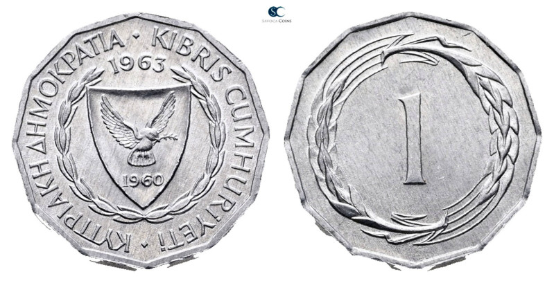 Cyprus. AD 1963. 
1 Mil

18 mm, 0,99 g



Good Very Fine