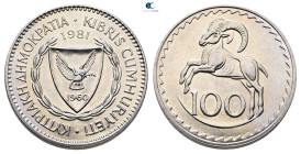 Cyprus. AD 1981. 
100 Mils

29 mm, 11,43 g



Extremely Fine