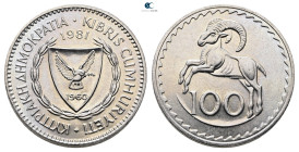 Cyprus. AD 1981. 
100 Mils

29 mm, 11,46 g



Extremely Fine