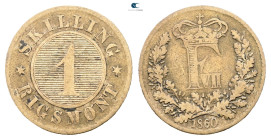 Denmark. AD 1860. 
1 Skilling 1860

 mm, 3,82 g



Nearly Very Fine