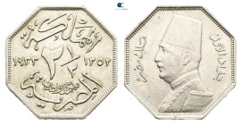 Egypt. AD 1933. 
2 1/2 Milliemes 1933

 mm, 3 g



Nearly Extremely Fine