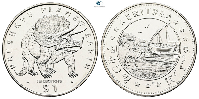 Eritrea. AD 1993. Preserve Planet Earth
1 Dollar 1993

 mm, 28,62 g



Mi...