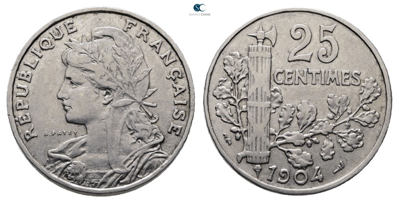 France. . 
25 Centimes 1904

24 mm, 6,94 g



Very Fine