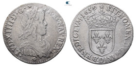 France. Louis XIV 'the Sun King' AD 1643-1715. 
1/12 Ecu AR 1659

21 mm, 2,25 g



Very Fine