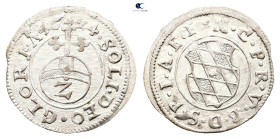 Germany. Bayern AD 1624. 
Halbbatzen 1624

 mm, 1,25 g



Extremely Fine