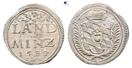 Germany. Bayern AD 1688. 
Landminz 

 mm, 1,10 g



Good Very Fine