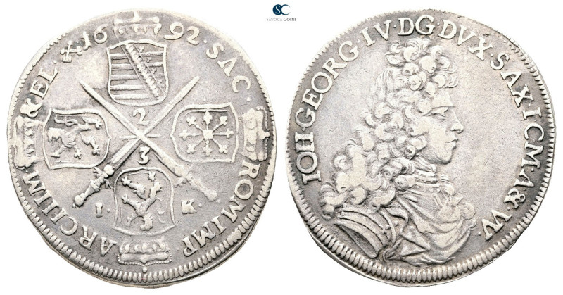Germany. Sachsen AD 1692. 
2/3 Taler 1692

 mm, 15,24 g



Very Fine