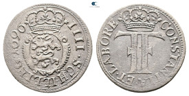 Germany. Schleswig-Holstein-Gottrop AD 1696. 
4 Schilling 1696

 mm, 3,05 g



Very Fine