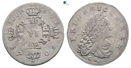 Germany. Preussen AD 1709. 
6 Gröscher 1709

 mm, 3,62 g



Very Fine