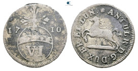 Germany. Braunschweig AD 1710. 
6 Pfennig 1710

 mm, 1,12 g



Nearly Very Fine