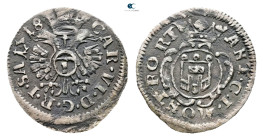 Germany. Montfort AD 1718. 
1 Kreuezr 1718

 mm, 0,59 g



Very Fine