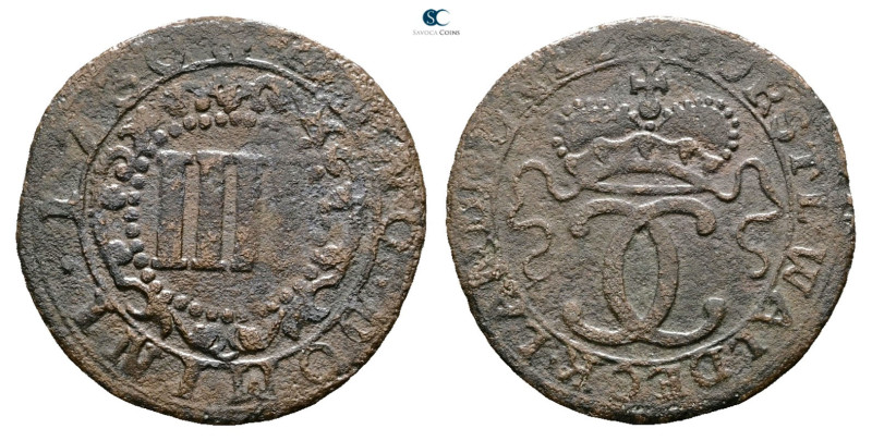 Germany. Waldeck AD 1730. 
4 Pfennig 1730

 mm, 2,15 g



Very Fine