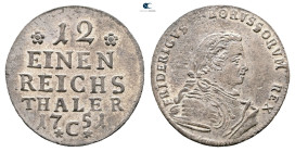 Germany. Preussen AD 1751. 
1/12 Taler 1751

 mm, 3,48 g



Good Very Fine