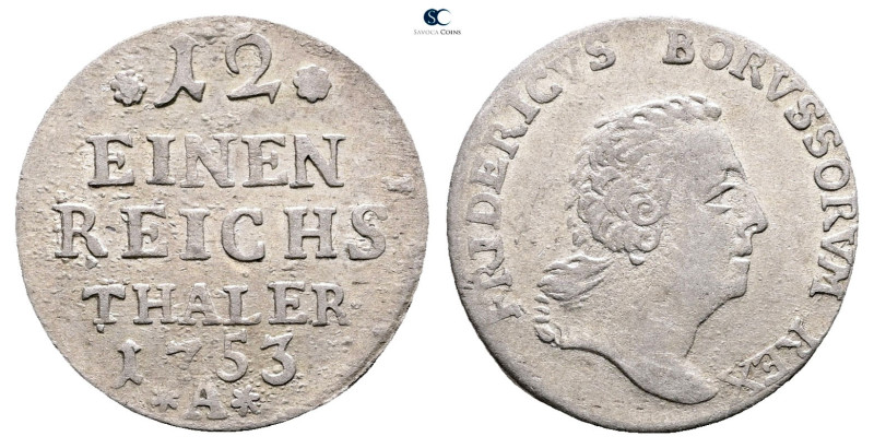 Germany. Preussen AD 1753. 
1/12 Taler 1753

 mm, 3,10 g



Good Very Fin...