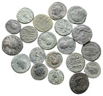 Lot of ca. 20 late roman bronze coins / SOLD AS SEEN, NO RETURN!

Very Fine