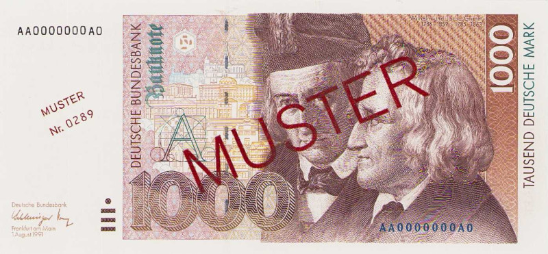 Bundesrepublik Deutschland
Deutsche Bundesbank 1960-1999 5, 10, 20, 50, 100, 20...