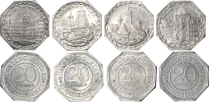 Städte und Gemeinden
Nürnberg Aluminium-Marke Notgeld der Nürnberg-Fürther Stra...