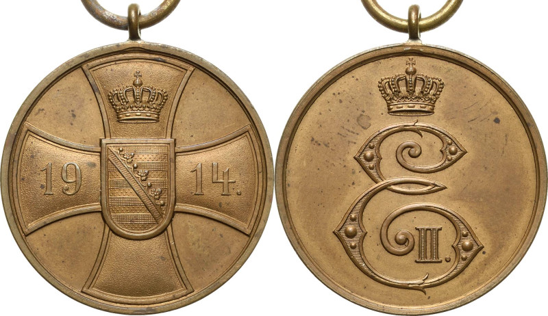Orden deutscher Länder Sachsen-Altenburg
Tapferkeitsmedaille 1914 ohne Band Ver...