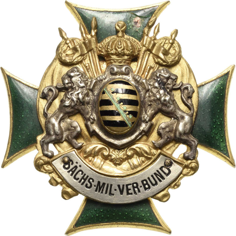 Militärvereine
Sächsischer Militär-Vereins-Bund Vergoldetes, versilbertes und e...