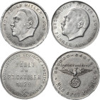 Drittes Reich
 Aluminiumjeton 1929. Wahlkampfmarke - 'Wählt am 27. Oktober 1929'. Kopf Hitlers nach links / Schrift. 34,15 mm, 1,98 g. Dazu: Aluminiu...