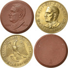 Drittes Reich
 Bronzemedaille 1933 (O. Glöckler) Machtergreifung durch Adolf Hitler. Brustbild nach links / Adler mit Hakenkreuz auf der Brust, die K...