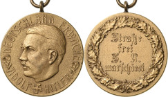 Drittes Reich
 Bronzemedaille o.J. (unsigniert) Deutschland erwache. Kopf Hitlers nach links / 4 Zeilen Schrift "Straße frei S.A. marschiert" im Eich...