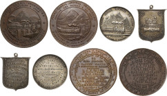 Eisenbahnen
 Silbermedaille 1869 (C. E. Bryant) Inbetriebnahme der Pasco-Bergbahn in Peru. Dazu: Bronzemedaille 1870 (C.E. Bryant) - Grundsteinlegung...