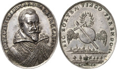Ereignismedaillen des 17. bis 20. Jahrhunderts
Dreißigjähriger Krieg Hochovale Silbermedaille o.J. (C. Maler) Johannes t'Serclaes von Tilly. Brustbil...
