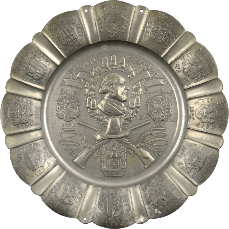 Schützenmedaillen - Schützenteller
Köln Zinnteller 1930. Deutscher Schützenbund...