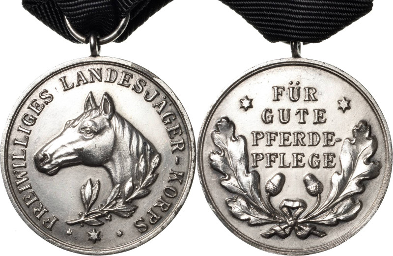 Tiere/Tierzucht
Pferde Versilberte Bronzemedaille o.J. (um 1920) (unsigniert) P...