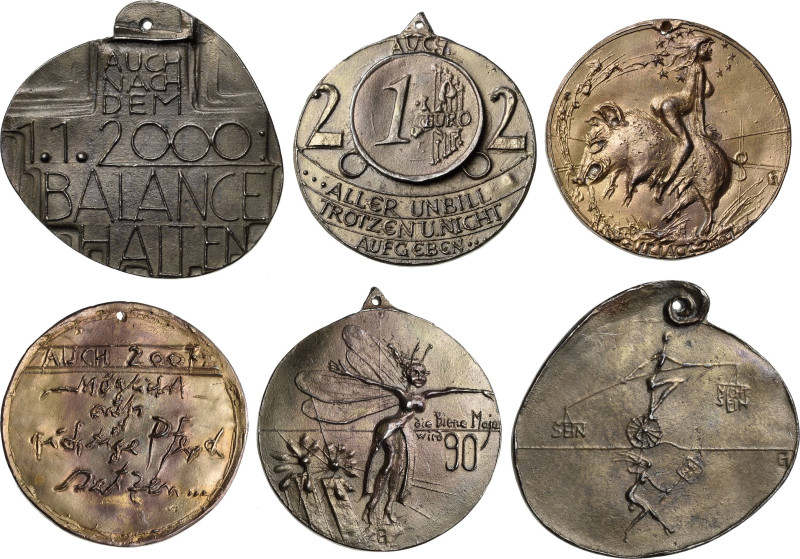 Güttler, Peter-Götz 1939-2024 Weißmetallgussmedaille 2000, 2002 und 2007. Zum ne...