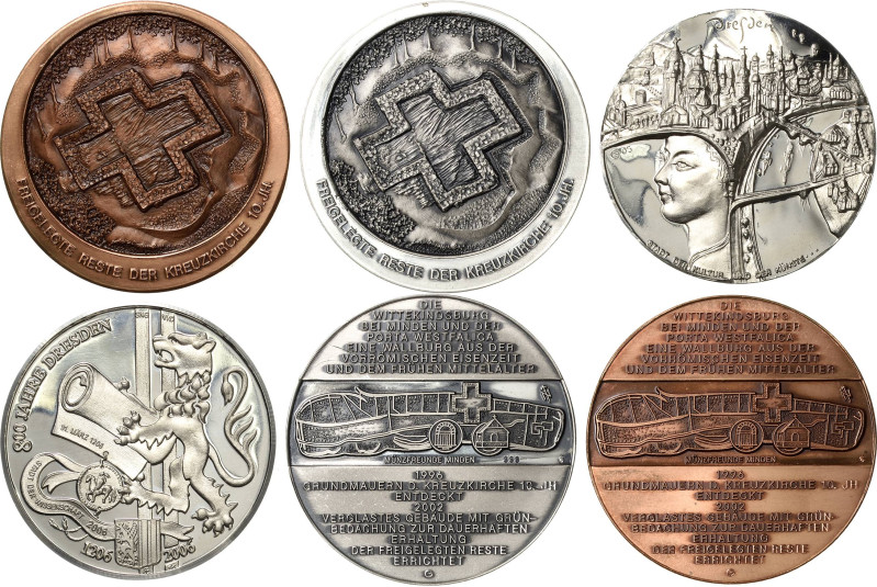 Güttler, Peter-Götz 1939-2024 Silbermedaille 2002. Tausendjährige Kreuzkirche au...