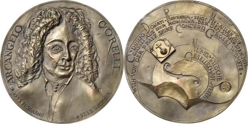 Güttler, Peter-Götz 1939-2024 Weißmetallgussmedaille 2003. 350. Geburtstag von A...