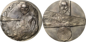 Güttler, Peter-Götz 1939-2024 Weißmetallgussmedaille 2010. Giuseppe Garibaldi. Garibaldi in Halbfigur fast von vorn / Oben Kopf Garibaldis von vorn, d...