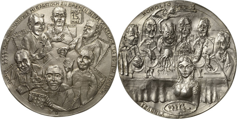 Güttler, Peter-Götz 1939-2024 Silbergussmedaille 2012. 3333 Tage Numismatischer ...