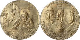 Güttler, Peter-Götz 1939-2024 Weißmetallgussmedaille 2015. 25-jähriges Bestehen des Münzvereins Neumarkt in der Oberpfalz und Umgebung. Hl. Eligius al...
