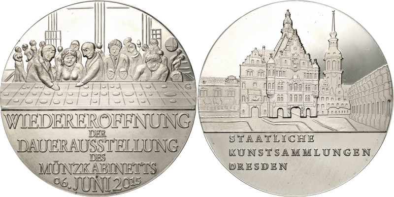 Güttler, Peter-Götz 1939-2024 Zinnmedaille 2015 (Glaser & Sohn) Zur Eröffnung de...