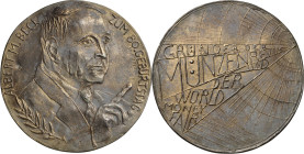 Güttler, Peter-Götz 1939-2024 Weißmetallgussmedaille 2017. 80. Geburtstag Albert M. Beck. Gründer der Zeitschrift MünzenRevue und der World Money Fair...