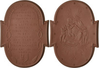 Porzellanmedaillen - Medaillen der Meißner Porzellanmanufaktur
Leipzig Braune Porzellanmedaille 1922 (E. Börner) Ehrengabe für Miss Emily Hobhouse. 1...