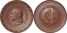 Porzellanmedaillen - Medaillen der Meißner Porzellanmanufaktur
Meißen Braune Porzellanmedaille o.J. (1935). Zur Erinnerung an Johann Friedrich Böttge...