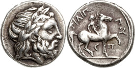 Makedonien Könige von Makedonien
Philippos II. 359-336 v. Chr Tetradrachme ca. 323/316 v. Chr., Amphipolis Zeuskopf nach rechts / Reiter nach rechts ...