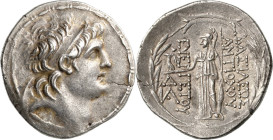 Syrien Königreich der Seleukiden
Antiochos VII. Euergetes 138-129 v. Chr Tetradrachme, Antiochia ad Orontem Kopf mit Diadem nach rechts / Athena steh...