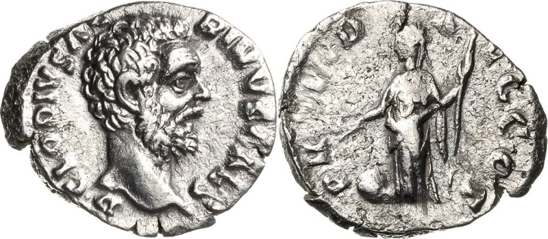 Kaiserzeit
Clodius Albinus 193/195-197 Denar 193, Rom Kopf nach rechts, D CLODI...