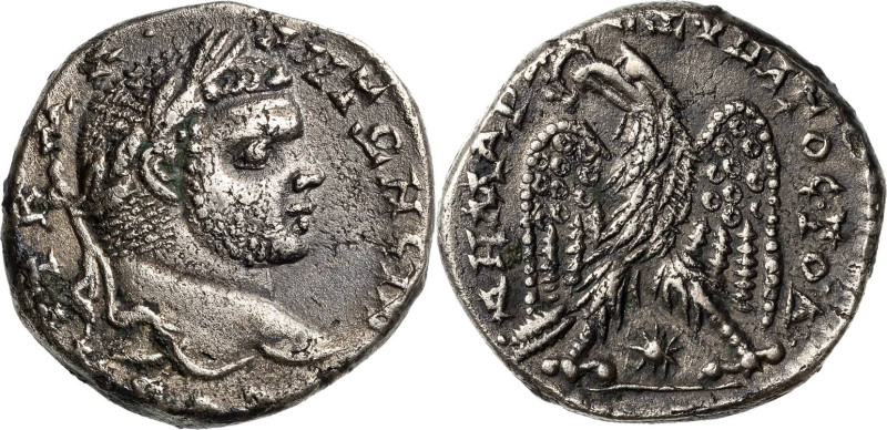 Kaiserzeit
Caracalla 198-217 Tetradrachme 215/217, Loadikea ad mare/Syria Kopf ...