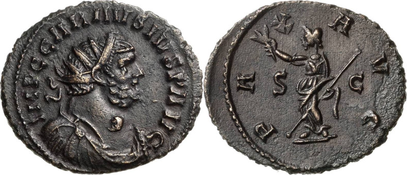 Kaiserzeit
Carausius 286-293 Antoninian 291/292, Camulodunum Brustbild mit Stra...