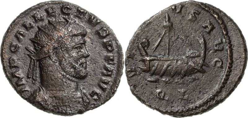 Kaiserzeit
Allectus 293-296 Antoninian 293/296, Londinium Brustbild mit Strahle...